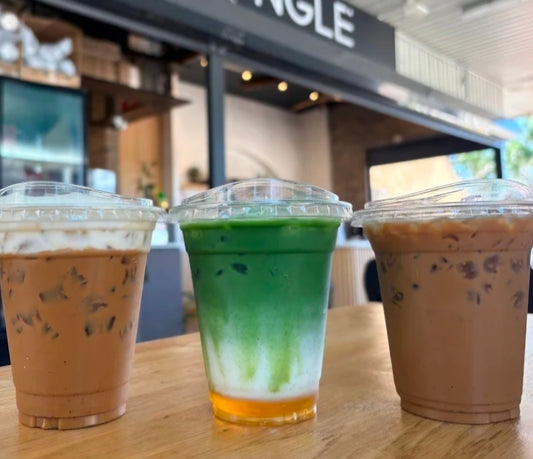 Vietnamese coffee and matcha at Ngle Cafe in Bonyrigg