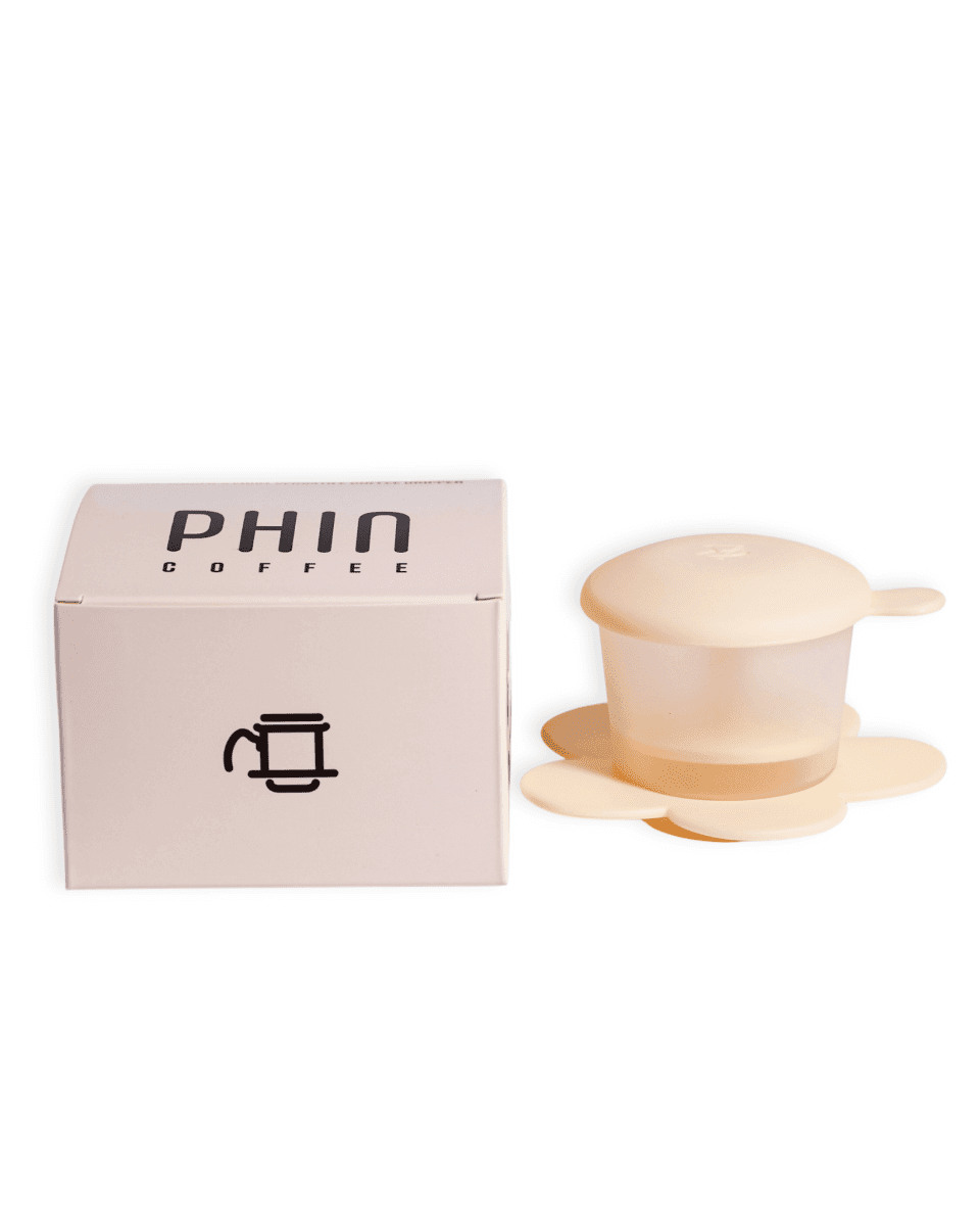 vietnamese Phin Filter with box, perfect for brewing freshly roasted Vietnamese coffee.